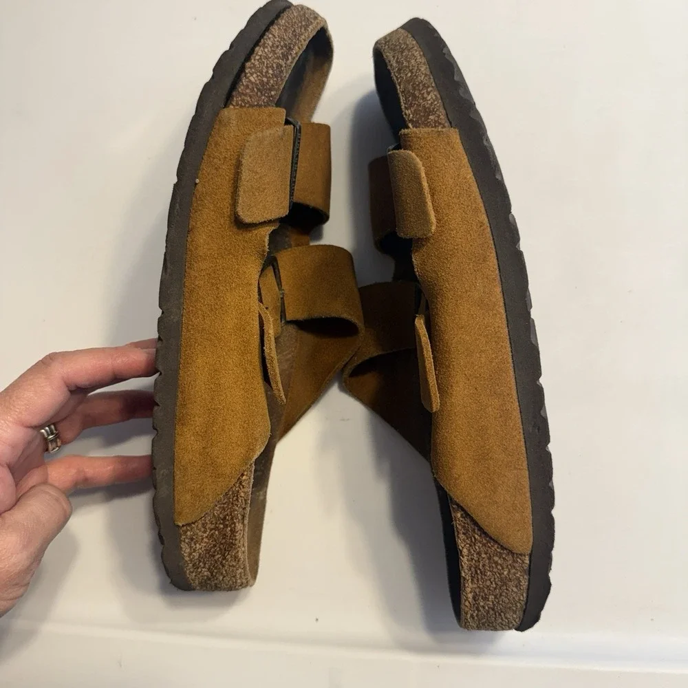 Birkenstock Arizona Suede Brown Sandals Vintage Sz 39 (8-8.5) Women's - Picture 10 of 10
